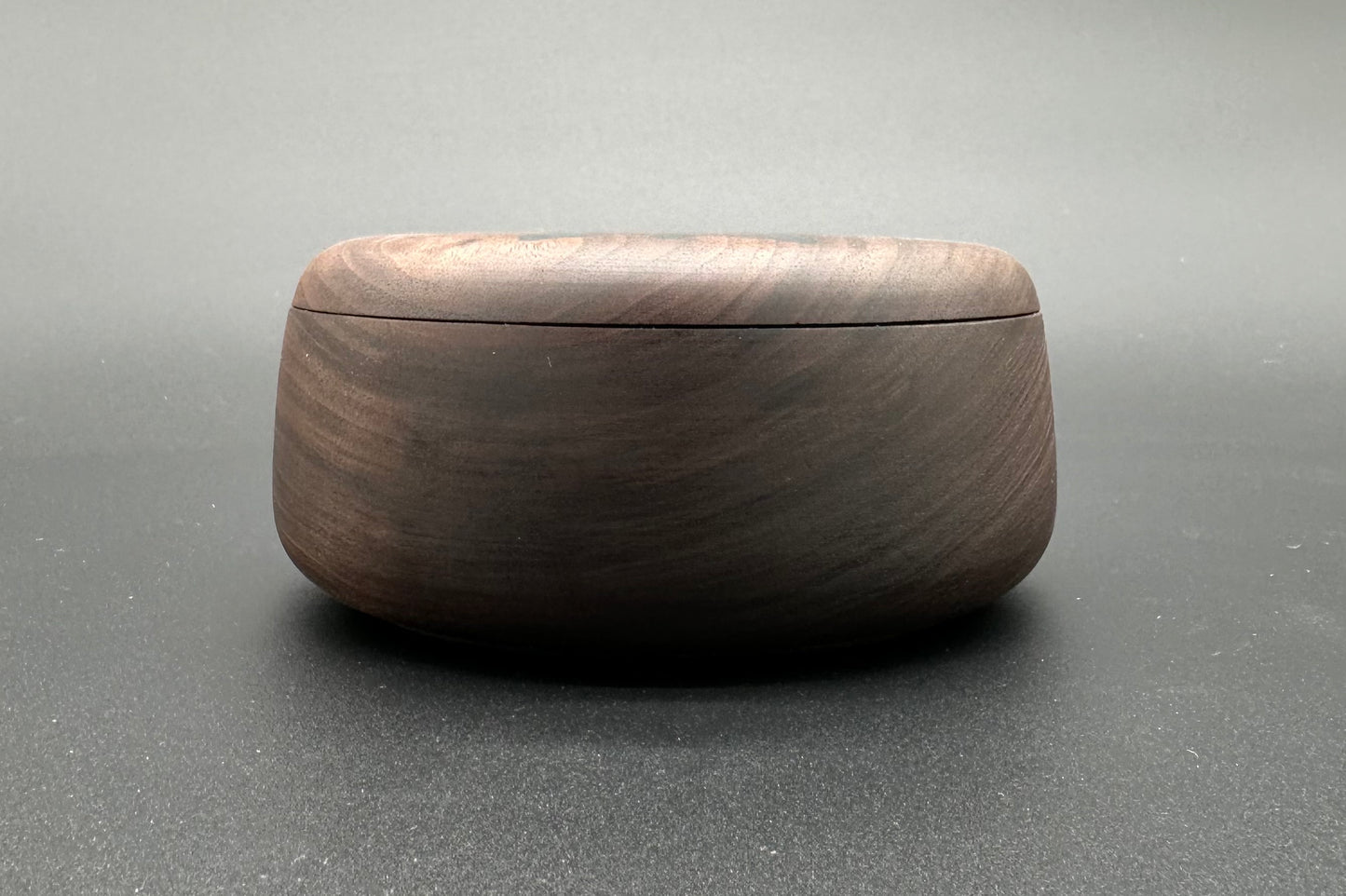 Walnut Box with Inlaid Turtle Lid