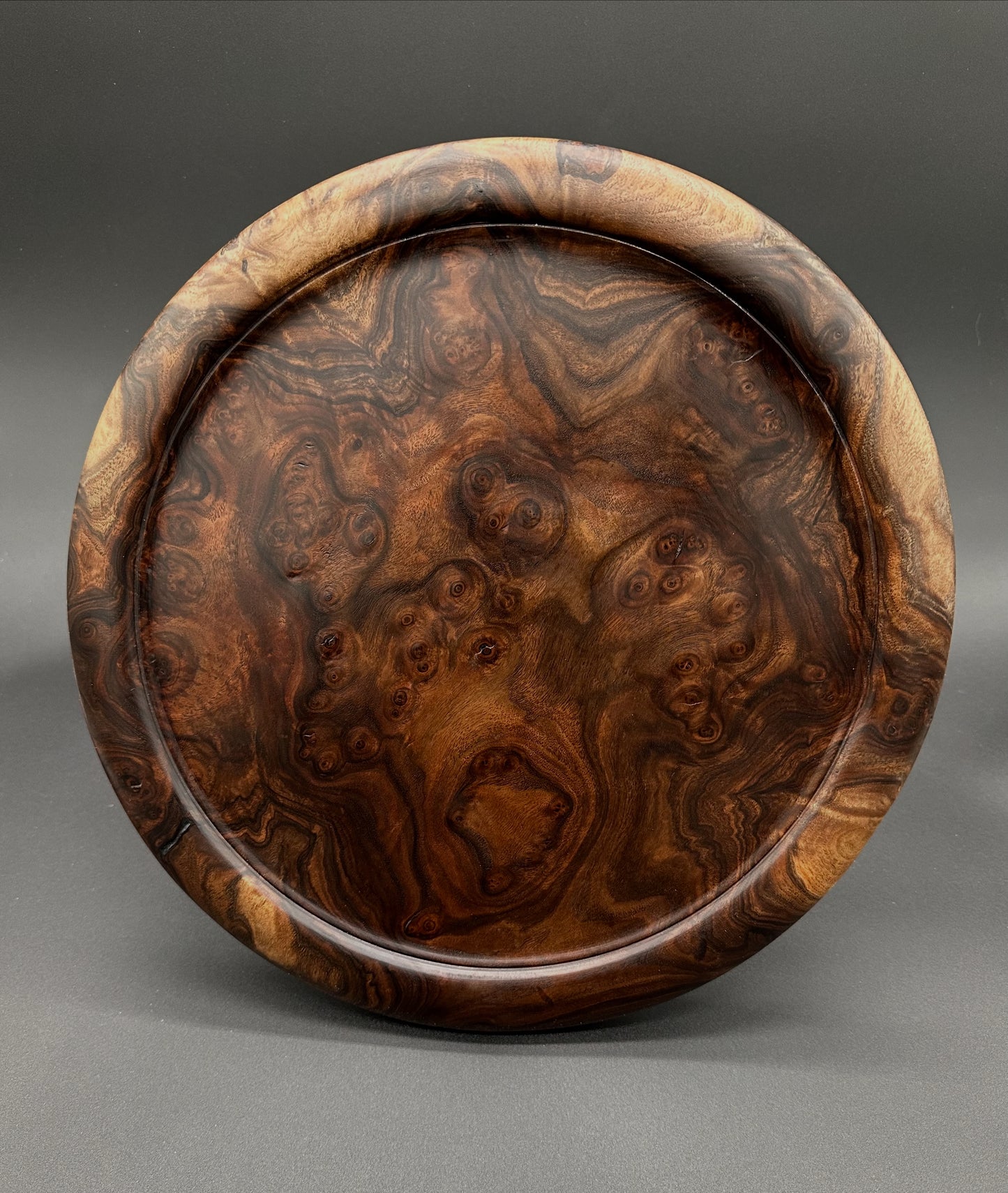 Walnut Burl Lazy Susan