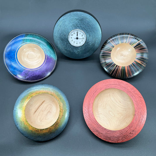 Series of Small Bowls and Clocks