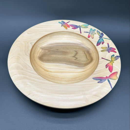 Large Dragonfly Poplar Platter